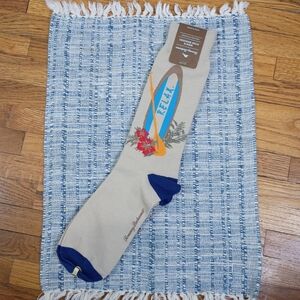 NWT Tommy Bahama Men's Tan Relax Surfboard Socks, OSFM